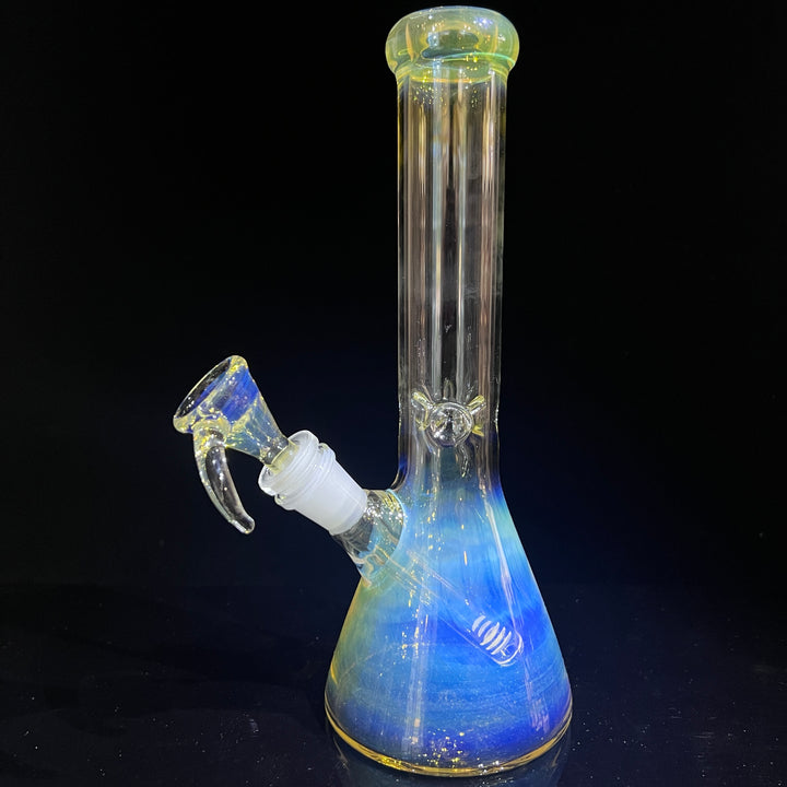 10" Fume Beaker Bong + Bonus Pullslide Combo Glass Pipe TG   