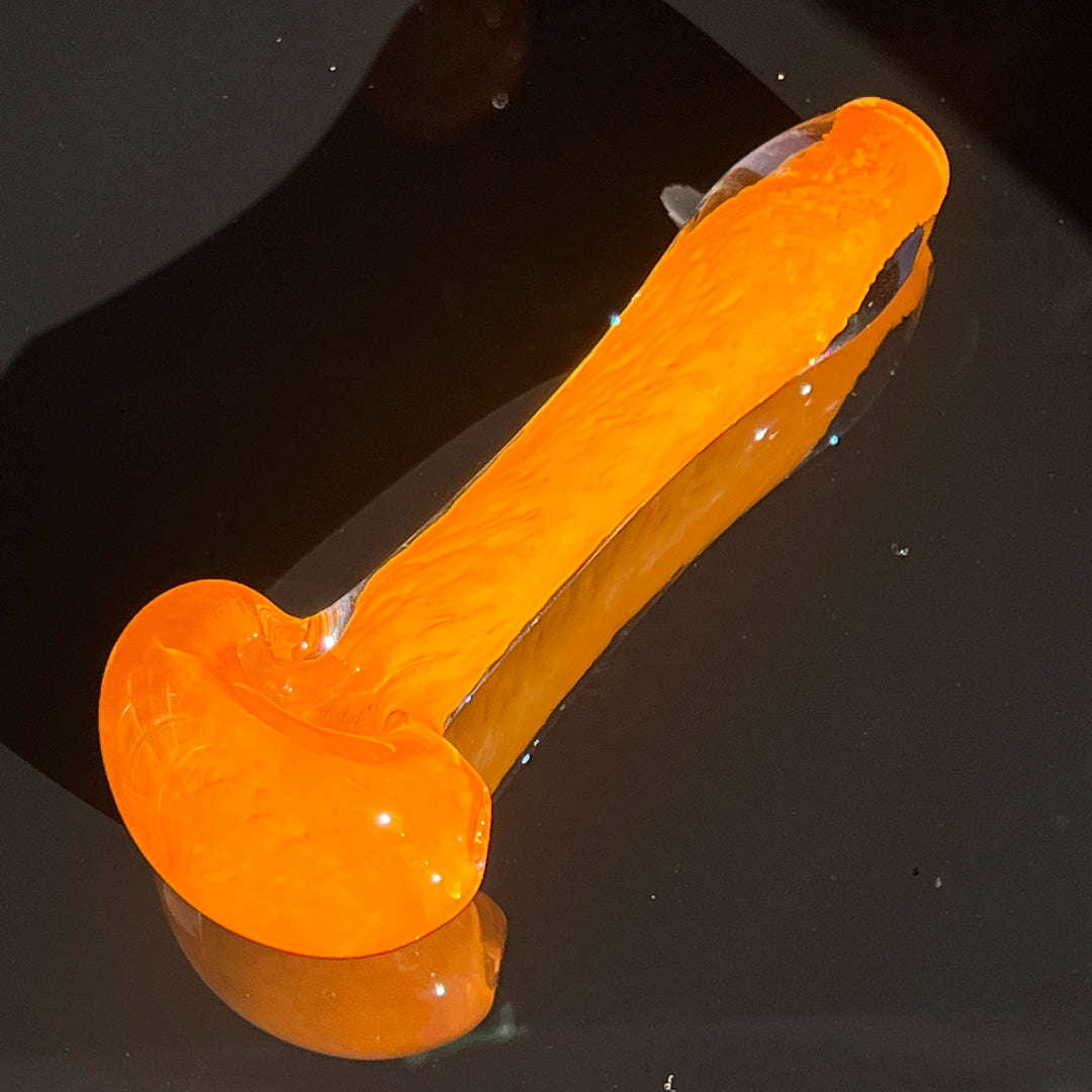 Tangerine Frit Pipe Glass Pipe Beezy Glass