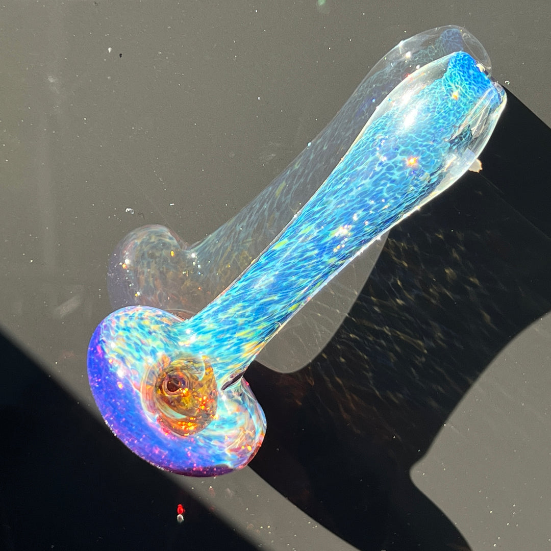 Blue Frit Pipe Glass Pipe Beezy Glass