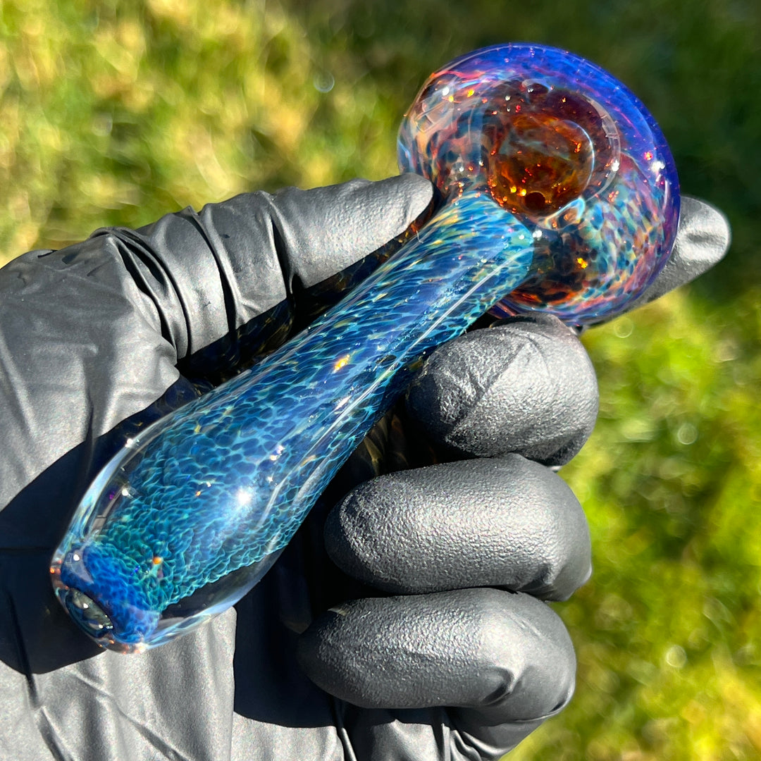 Blue Frit Pipe Glass Pipe Beezy Glass