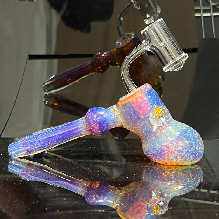 Purple Nebula 14 mm Dewar Dab Hammer Glass Pipe Tako Glass   