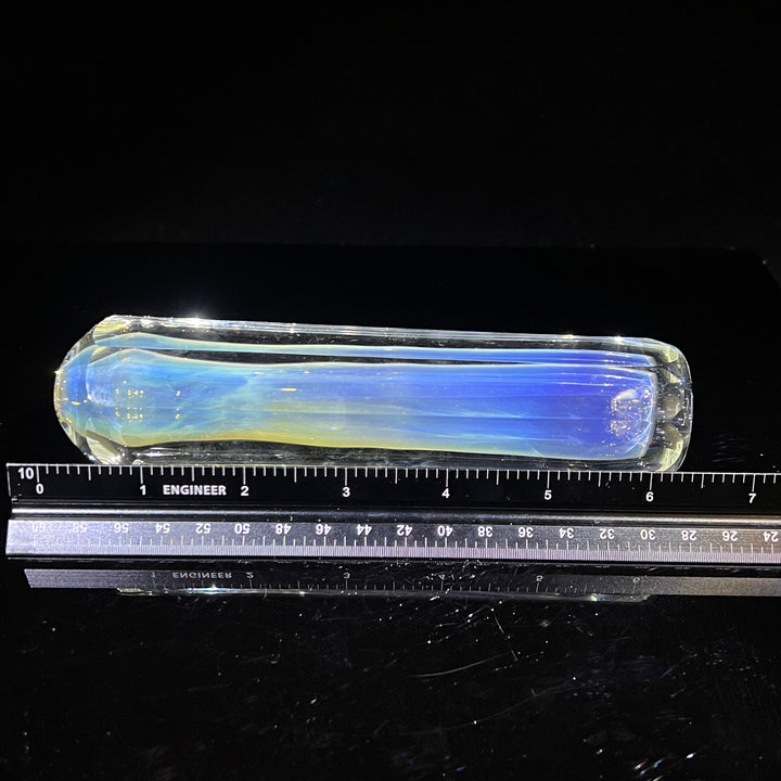 Custom 50/50 Faceted Egyptian Glass Chillum Glass Pipe Tako Glass