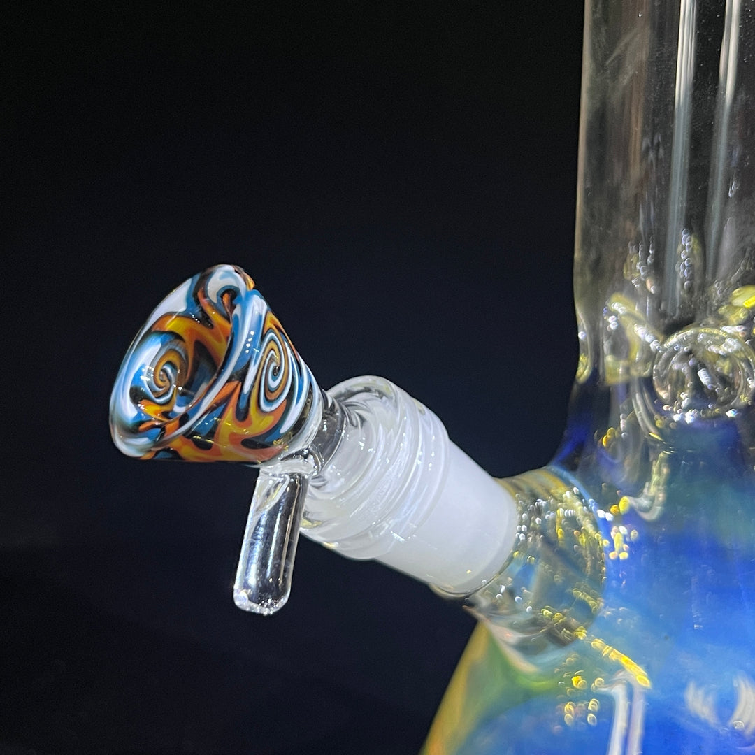 10" Fume Beaker Bong + Bonus Pullslide Combo Glass Pipe TG   