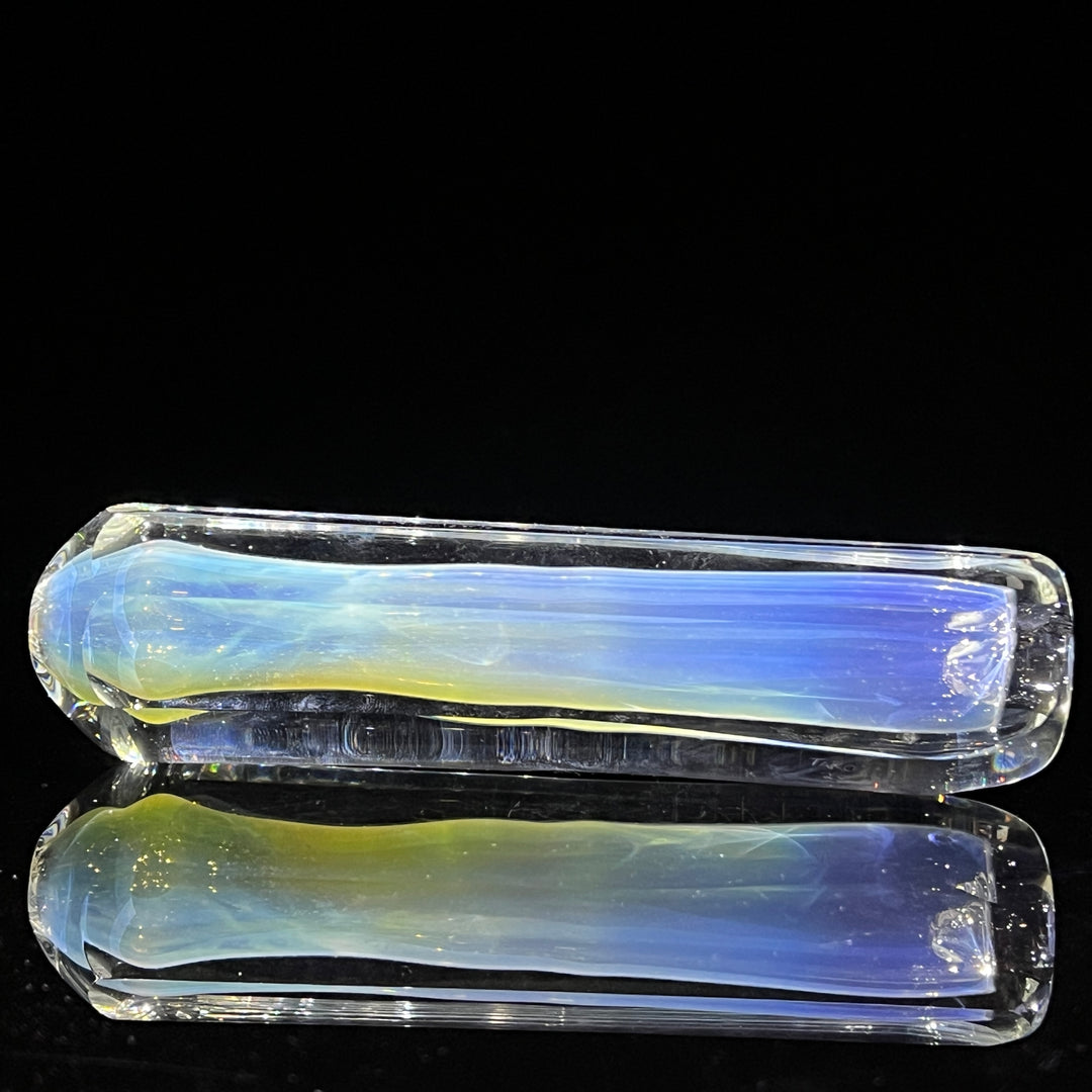 Custom 50/50 Faceted Egyptian Glass Chillum Glass Pipe Tako Glass