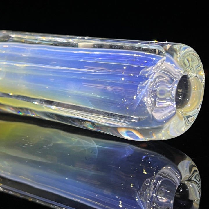 Custom 50/50 Faceted Egyptian Glass Chillum Glass Pipe Tako Glass