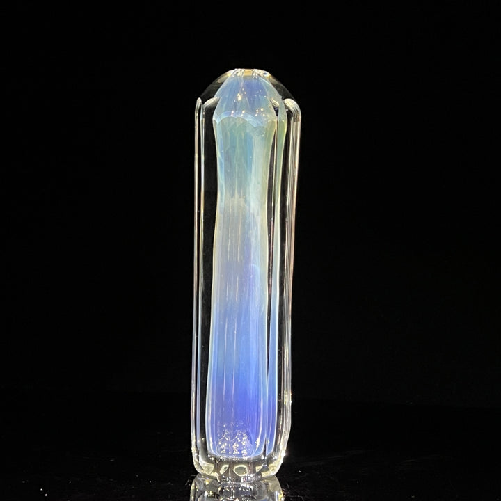 Custom 50/50 Faceted Egyptian Glass Chillum Glass Pipe Tako Glass