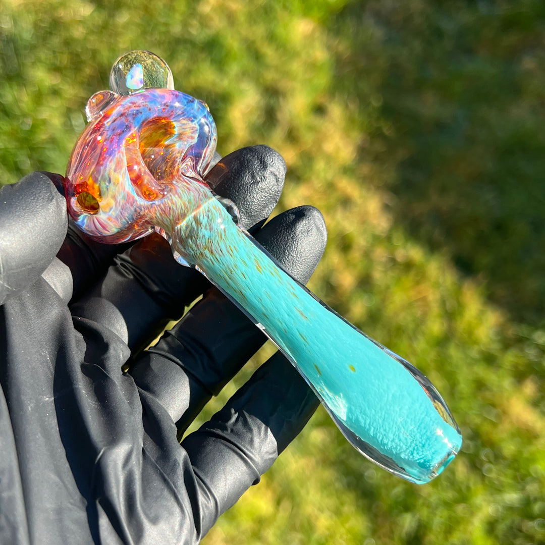 Blue Opal Pipe Glass Pipe Beezy Glass