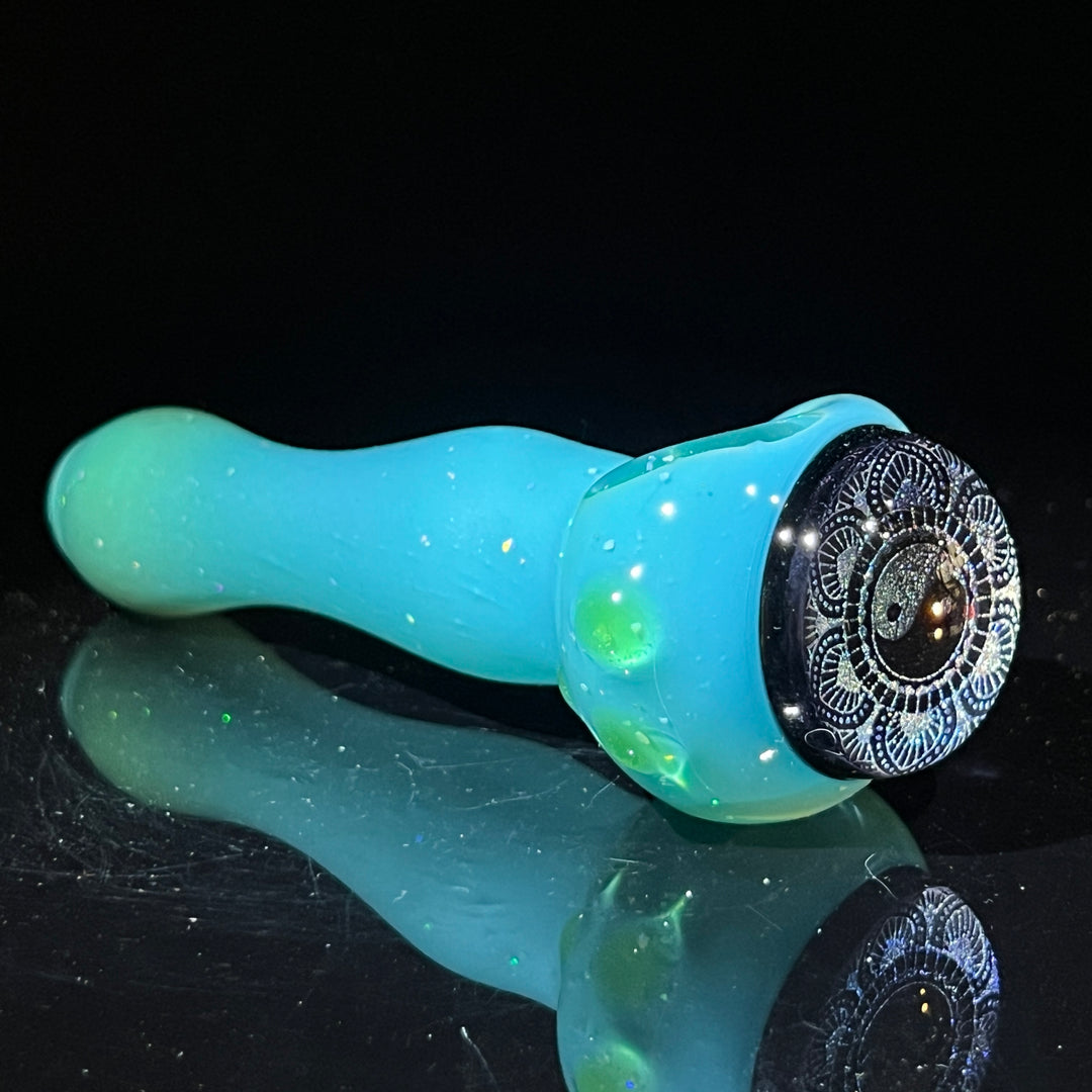 Yin Yang Dichro Berzerker Spoon Glass Pipe Berzerker Glass   