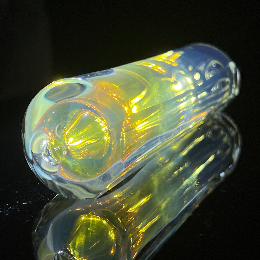 Custom 50/50 Faceted Egyptian Glass Chillum Glass Pipe Tako Glass