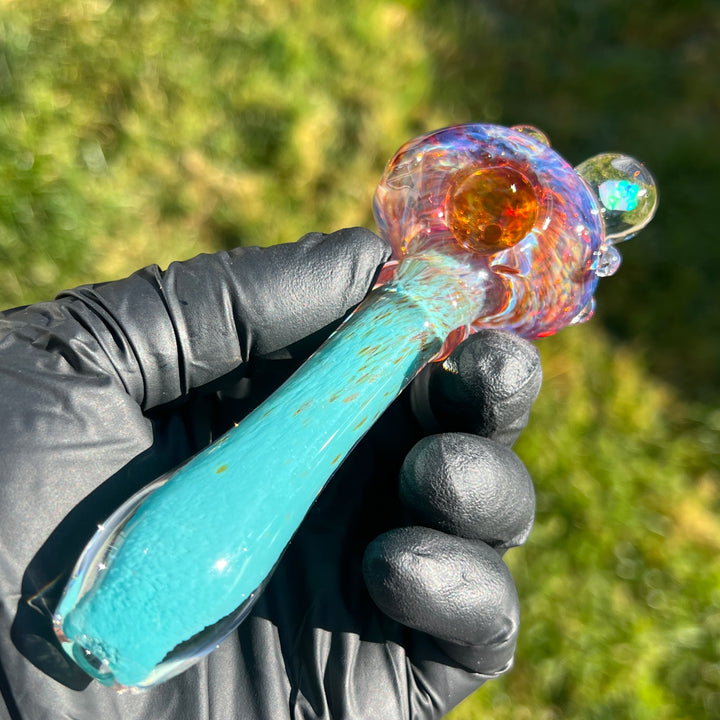 Blue Opal Pipe Glass Pipe Beezy Glass