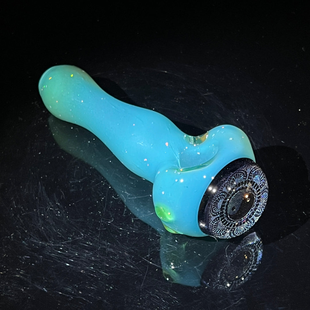 Yin Yang Dichro Berzerker Spoon Glass Pipe Berzerker Glass   