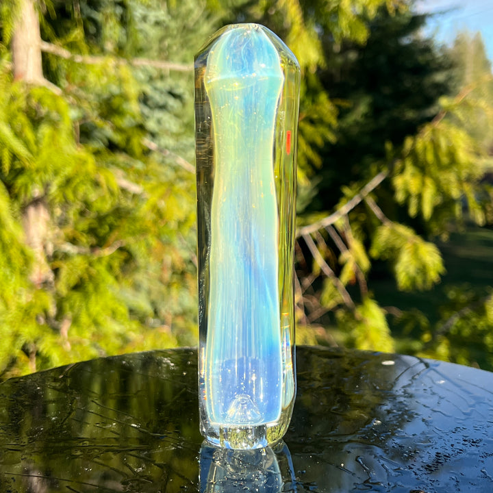 Custom 50/50 Faceted Egyptian Glass Chillum Glass Pipe Tako Glass