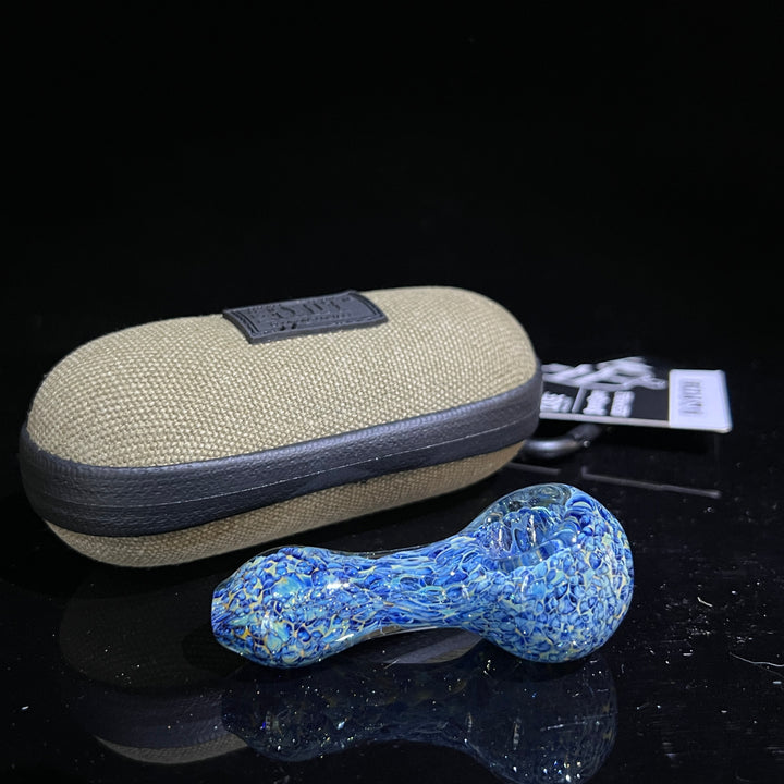 Blue Peanut Pipes + Case Combo Glass Pipe TG   