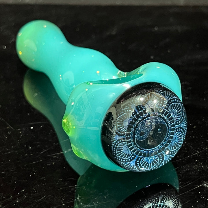 Yin Yang Dichro Berzerker Spoon Glass Pipe Berzerker Glass   