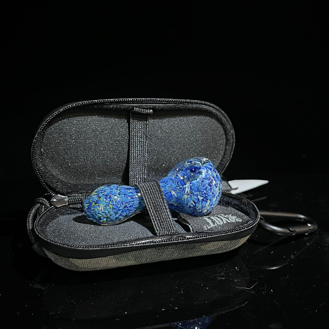 Blue Peanut Pipes + Case Combo Glass Pipe TG   