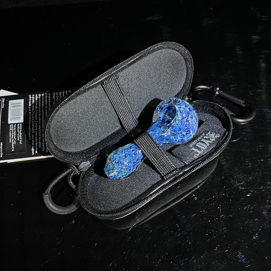 Blue Peanut Pipes + Case Combo Glass Pipe TG   