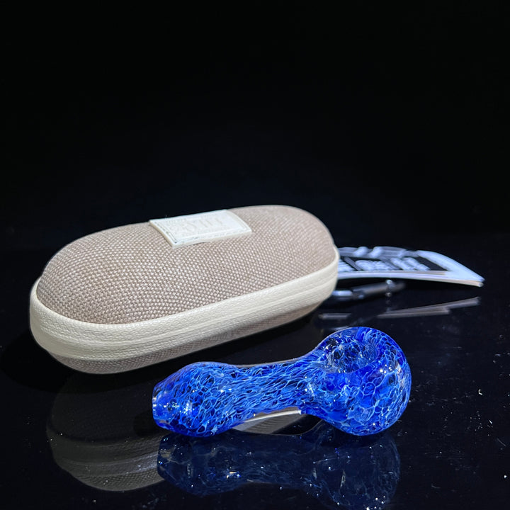 Blue Peanut Pipes + Case Combo Glass Pipe TG   