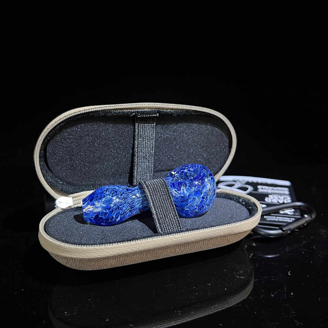 Blue Peanut Pipes + Case Combo Glass Pipe TG   