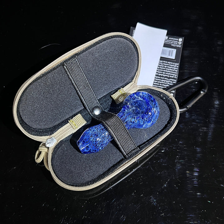 Blue Peanut Pipes + Case Combo Glass Pipe TG   