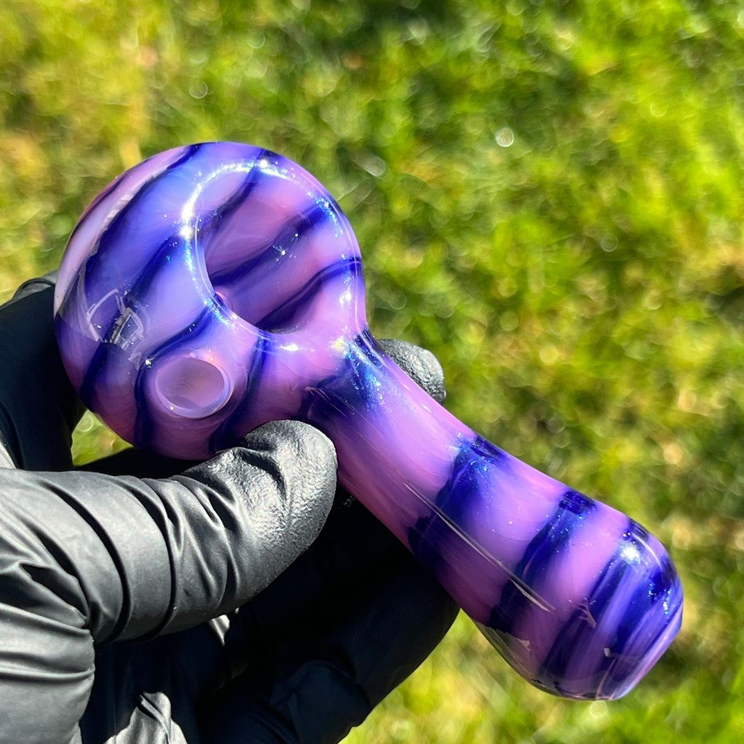 Cheshire Cat Spoon Glass Pipe Jedi Glassworks