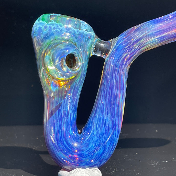 Purple Nebula Swoop Pipe Glass Pipe Tako Glass   