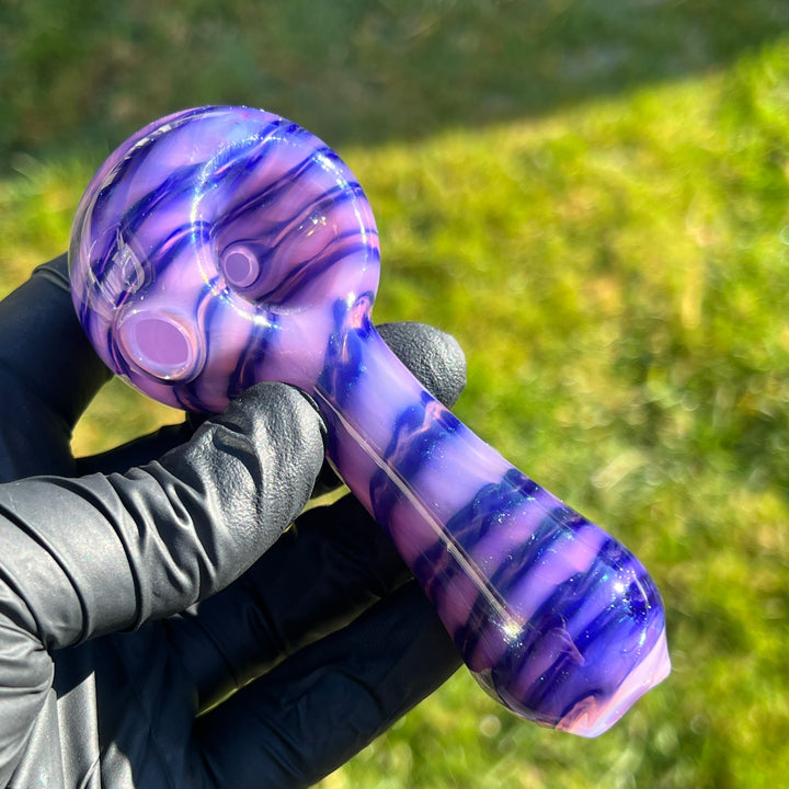 Cheshire Cat Spoon Glass Pipe Jedi Glassworks