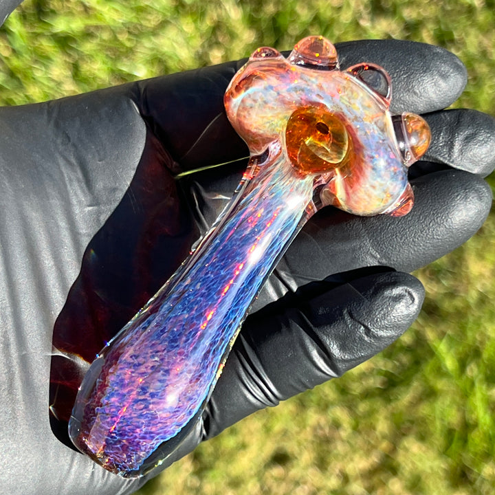 Purple Magic Marble Pipe Glass Pipe Beezy Glass   