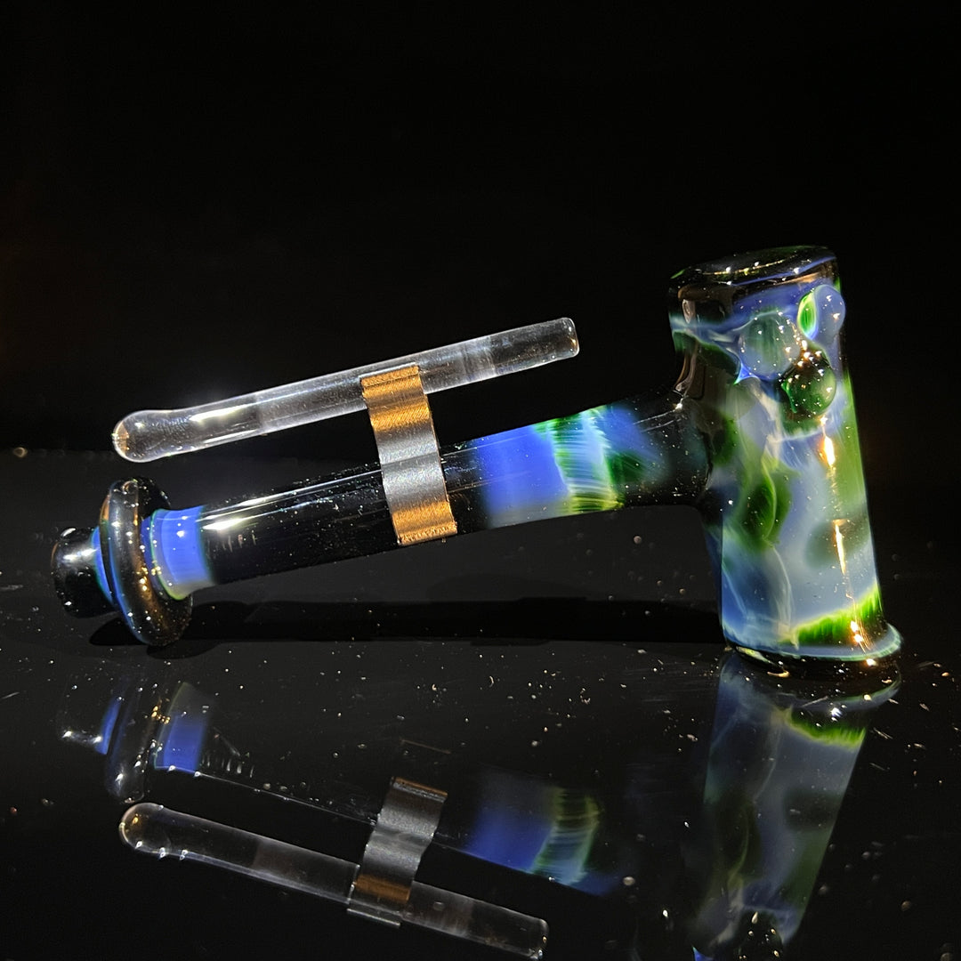 Green Money Hash Hammer Glass Pipe KOP Glass   