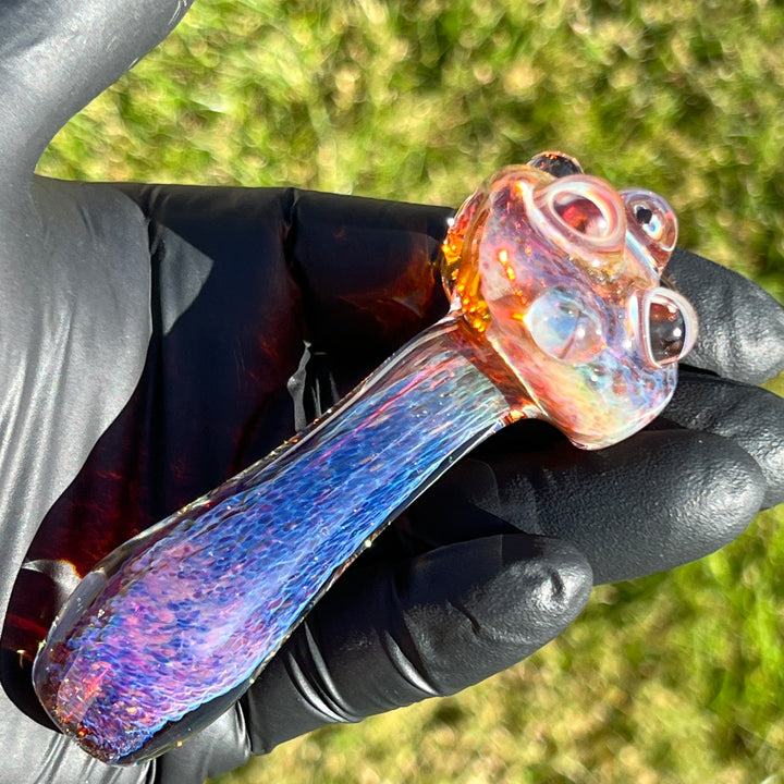 Purple Magic Marble Pipe Glass Pipe Beezy Glass   