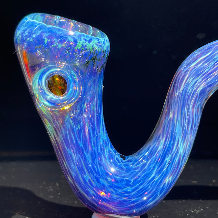 Purple Nebula Swoop Pipe Glass Pipe Tako Glass   