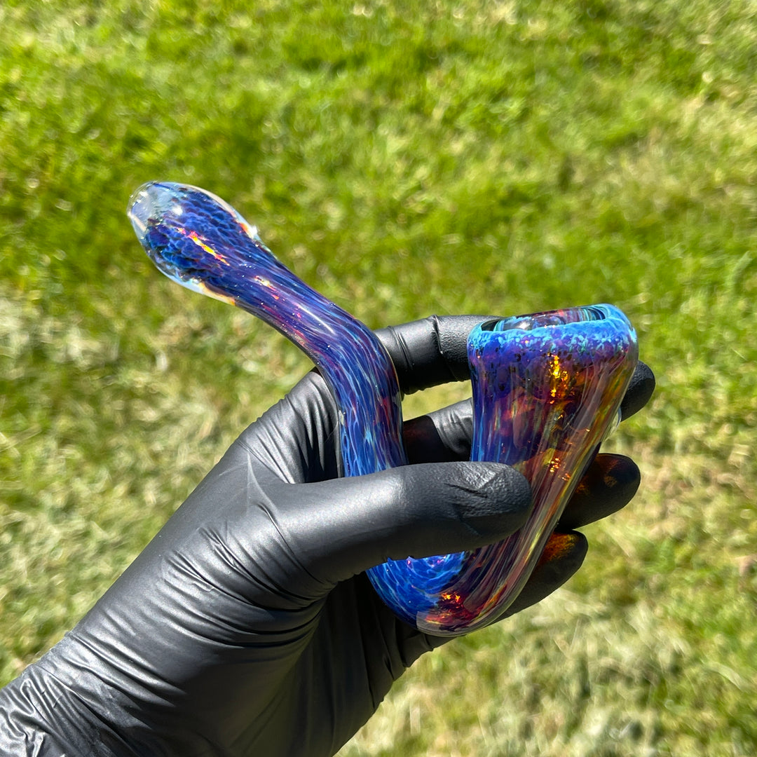 Purple Nebula Swoop Pipe Glass Pipe Tako Glass   