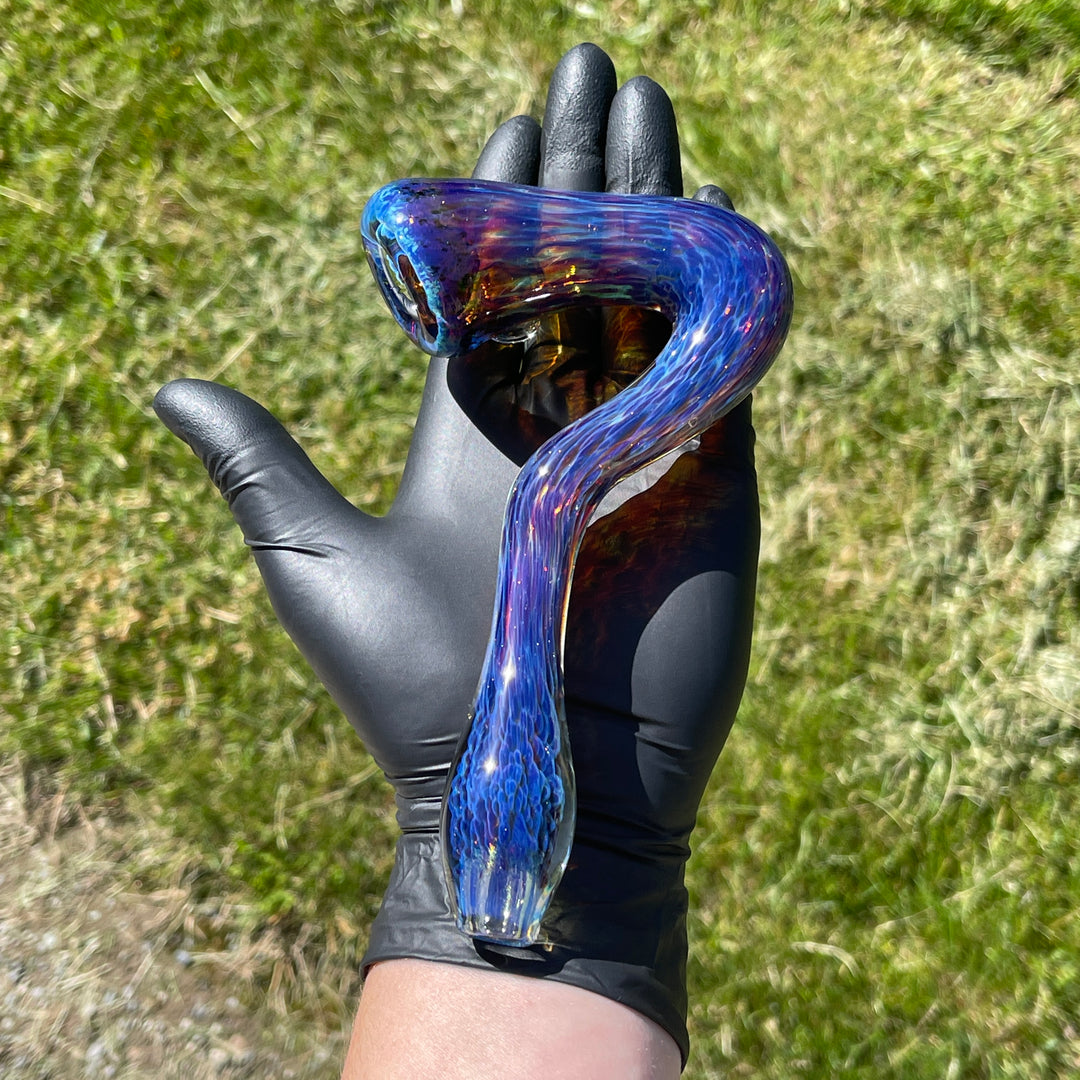 Purple Nebula Swoop Pipe Glass Pipe Tako Glass   