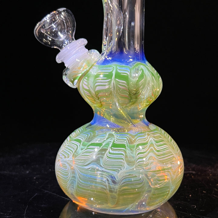 9" Fumed Bubble Bong Glass Pipe Mary Jane's Glass   