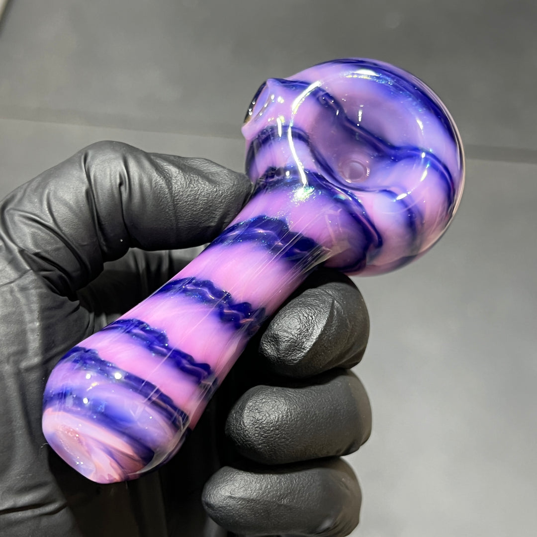 Cheshire Cat Spoon Glass Pipe Jedi Glassworks