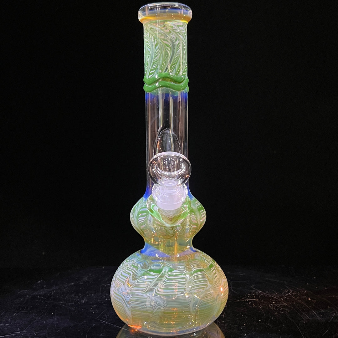 9" Fumed Bubble Bong Glass Pipe Mary Jane's Glass   