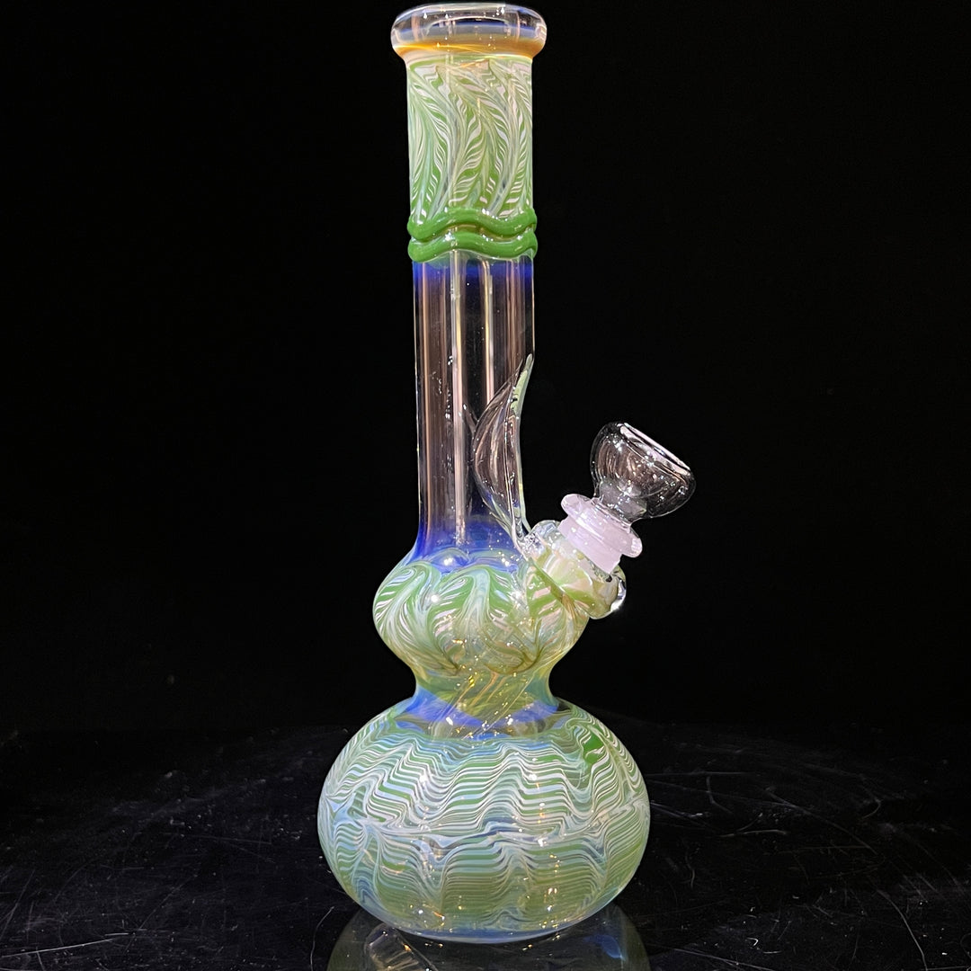 9" Fumed Bubble Bong Glass Pipe Mary Jane's Glass   