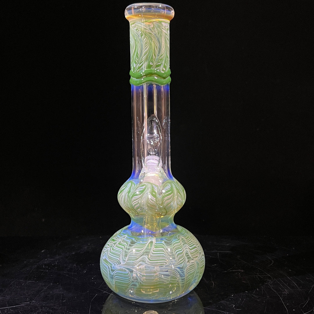 9" Fumed Bubble Bong Glass Pipe Mary Jane's Glass   