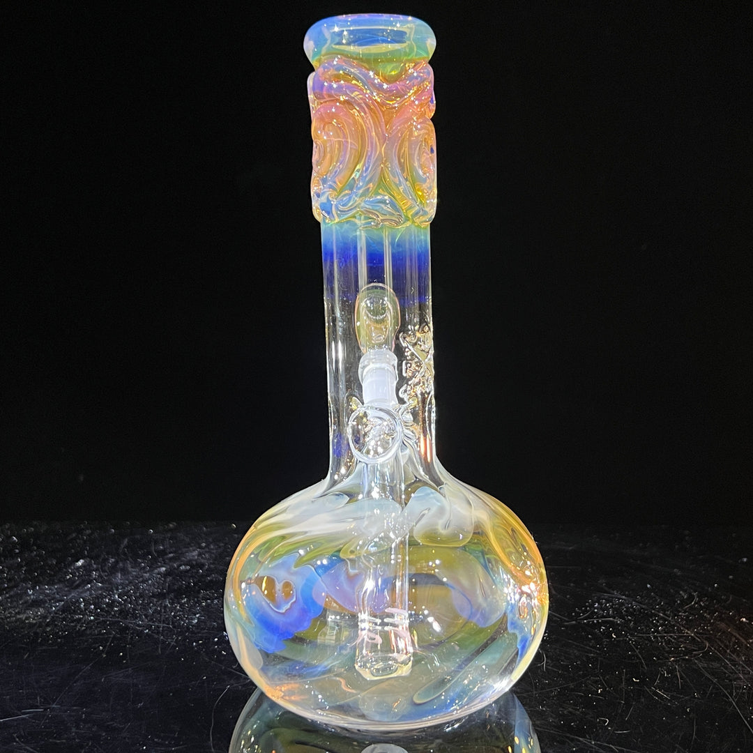 8" Fumed Bubble Bong Glass Pipe Mary Jane's Glass   