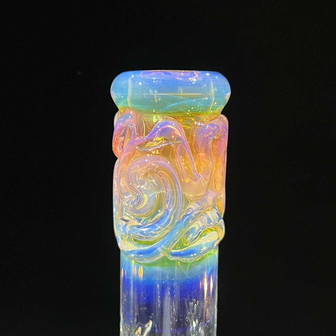 8" Fumed Bubble Bong Glass Pipe Mary Jane's Glass   