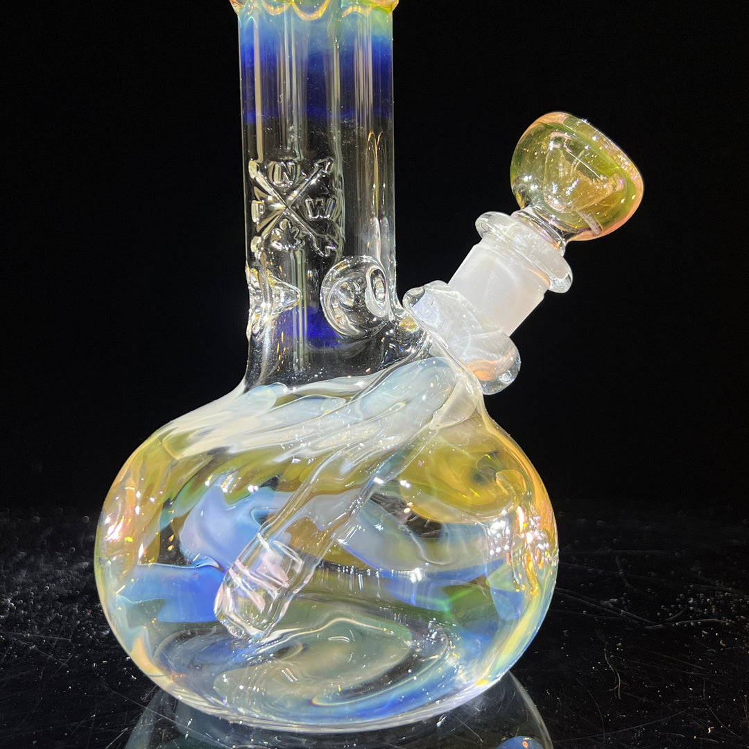 8" Fumed Bubble Bong Glass Pipe Mary Jane's Glass   