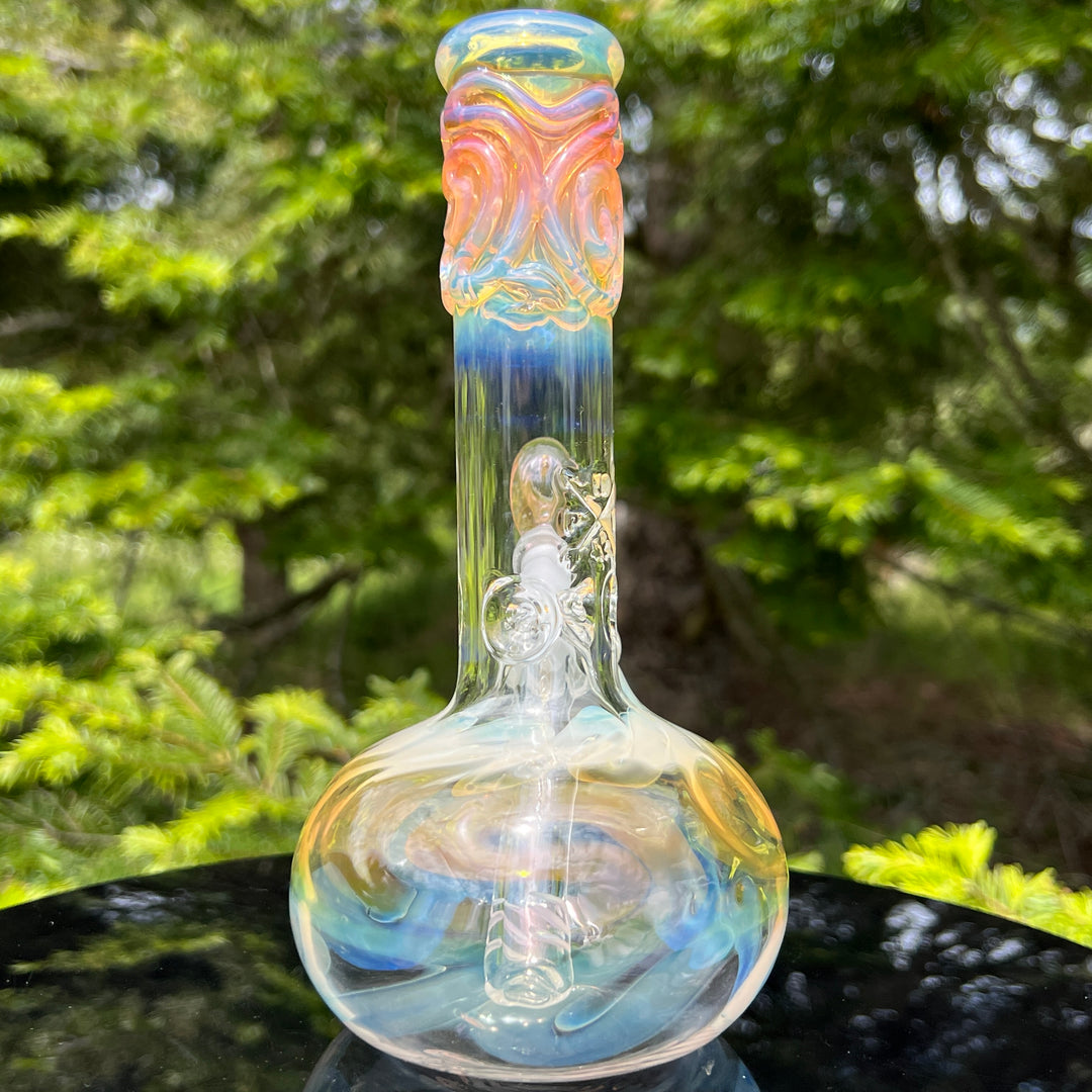 8" Fumed Bubble Bong Glass Pipe Mary Jane's Glass   