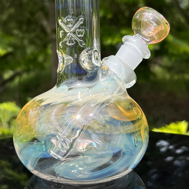 8" Fumed Bubble Bong Glass Pipe Mary Jane's Glass   