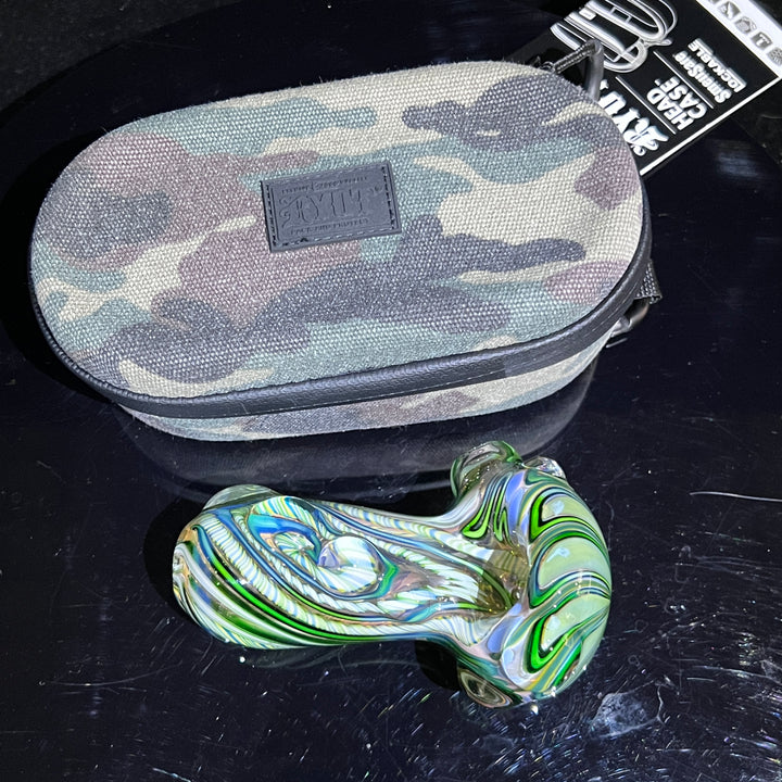 Inside Out Chonker Pipe + Case Combo Glass Pipe Pattymelt Glass   