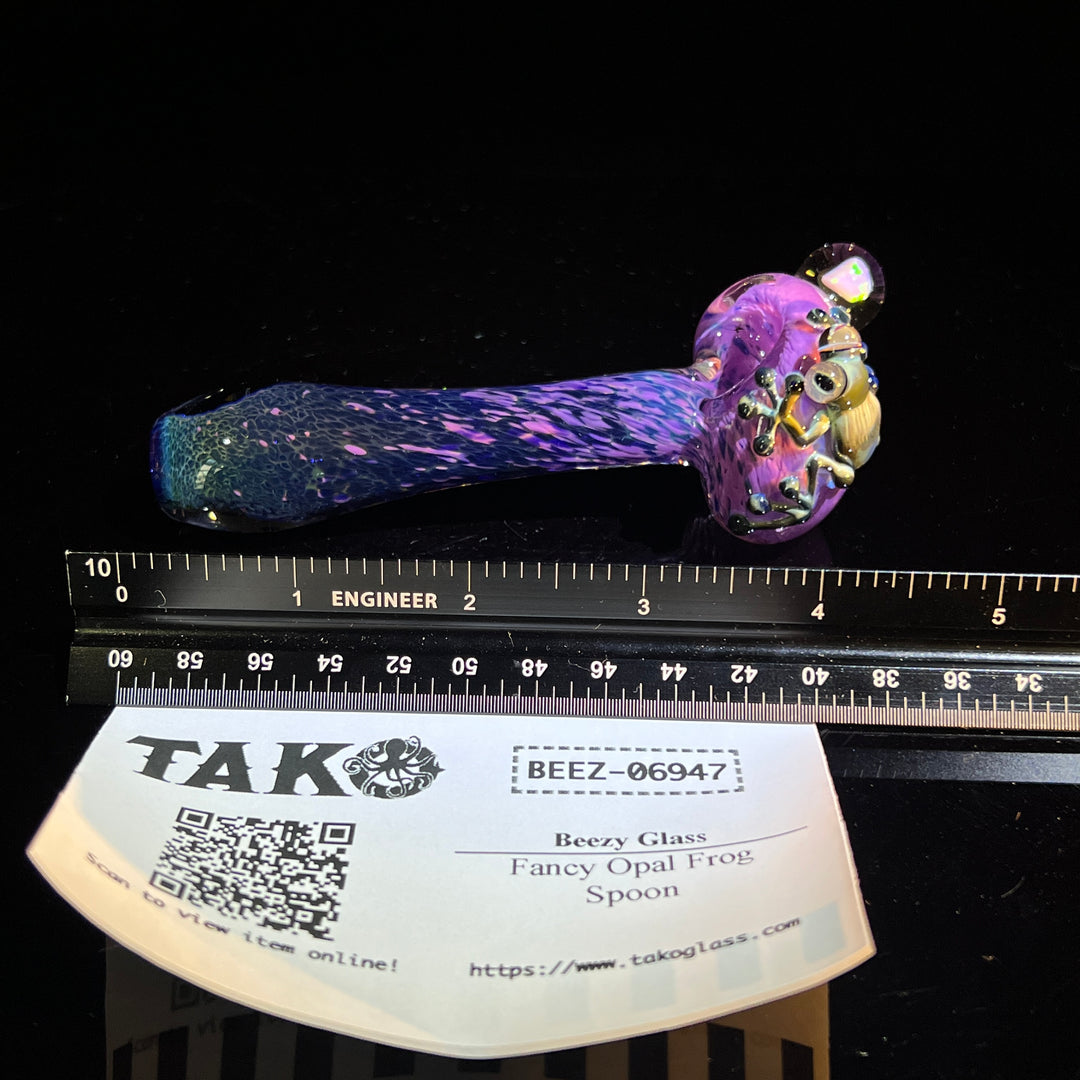 Fancy Opal Frog Spoon Glass Pipe Beezy Glass   