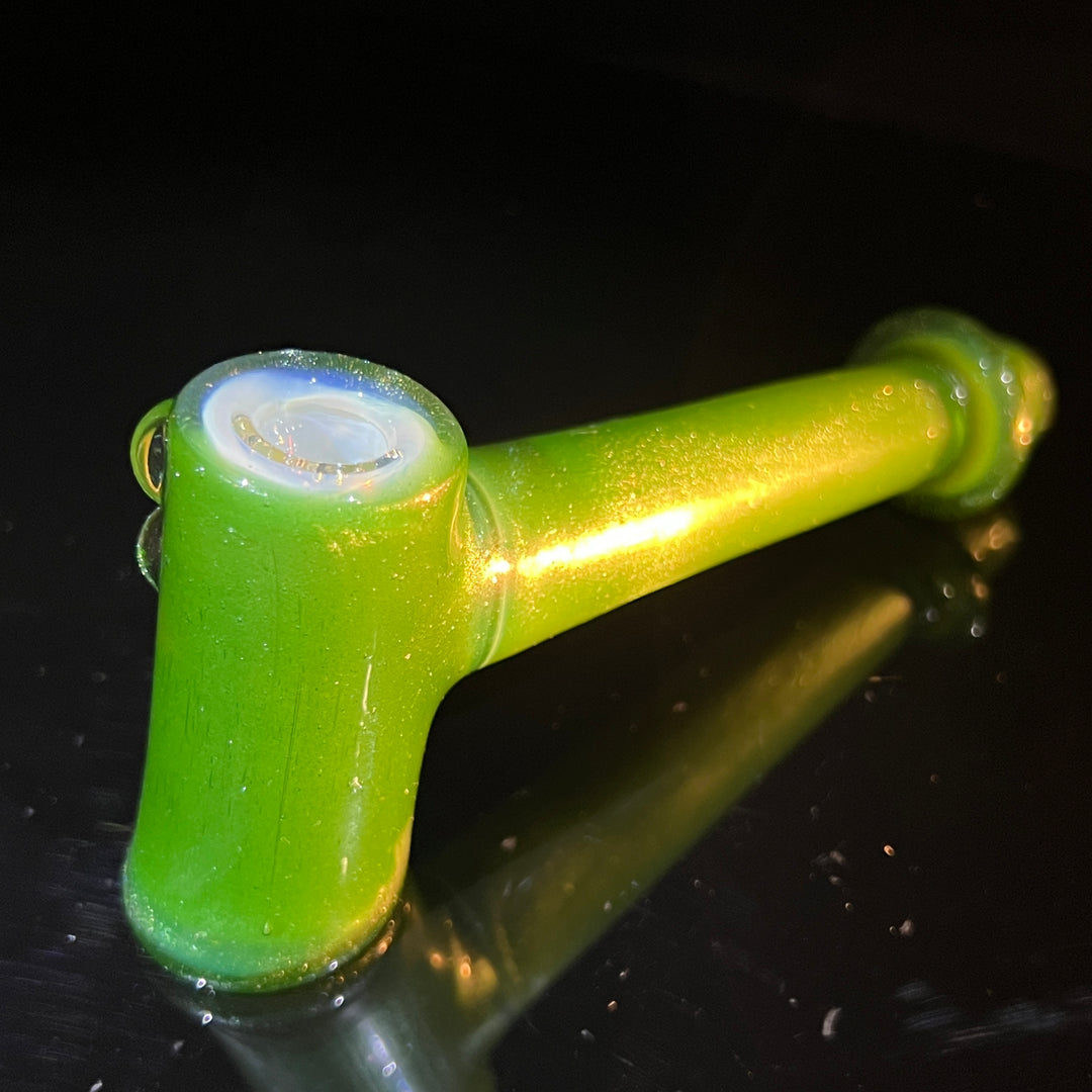 Green Stardust Ghost Hash Hammer Glass Pipe KOP Glass   