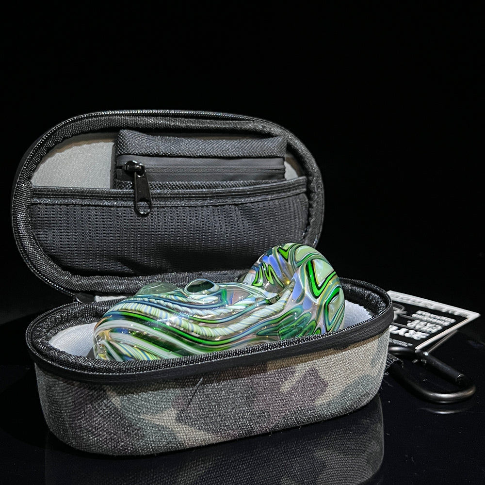 Inside Out Chonker Pipe + Case Combo Glass Pipe Pattymelt Glass   