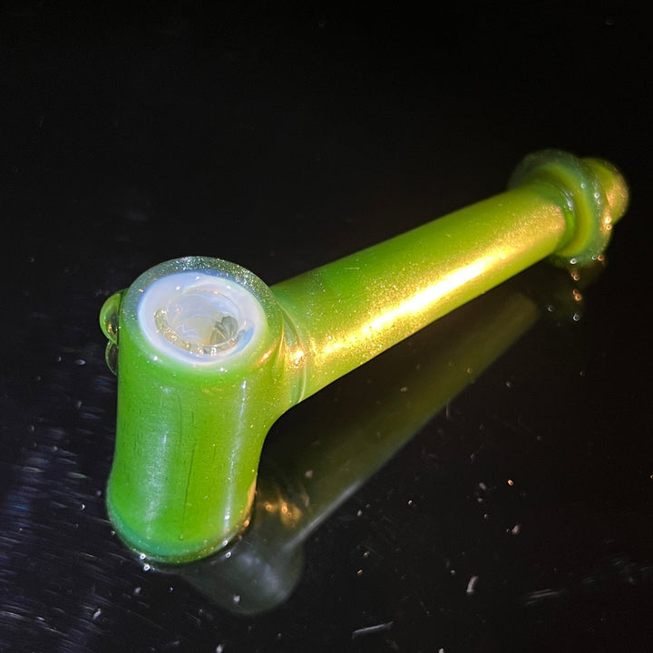 Green Stardust Ghost Hash Hammer Glass Pipe KOP Glass   