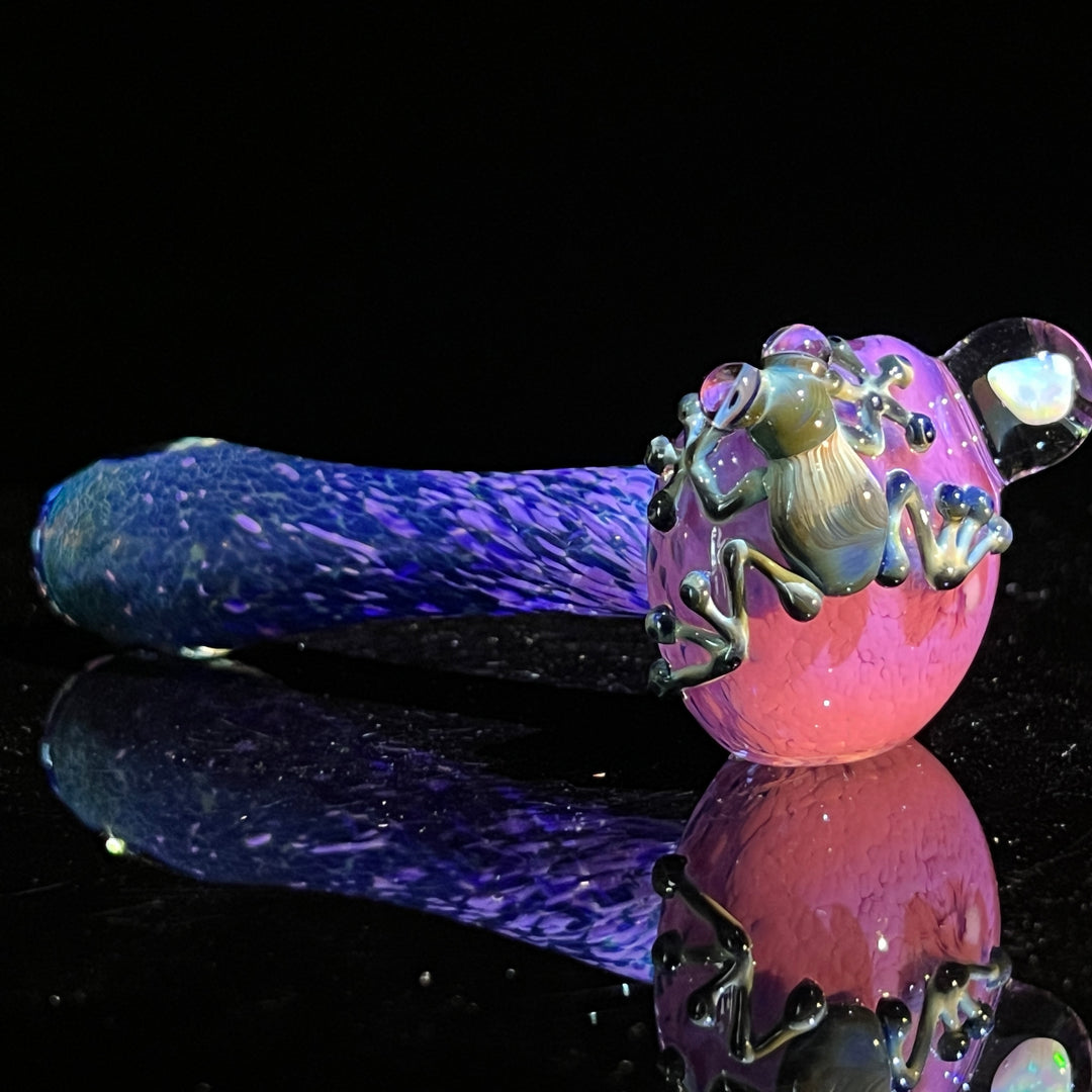 Fancy Opal Frog Spoon Glass Pipe Beezy Glass   