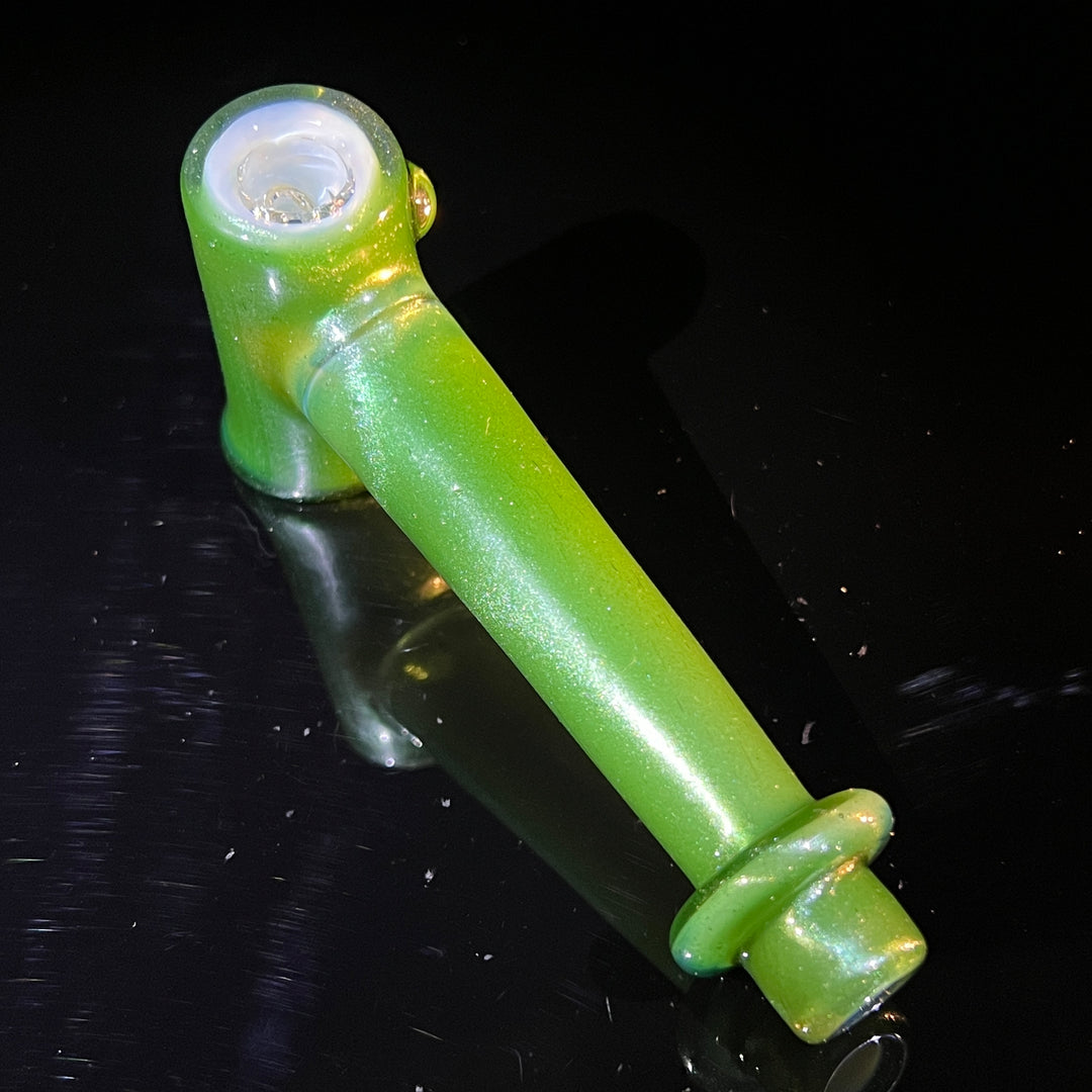 Green Stardust Ghost Hash Hammer Glass Pipe KOP Glass   