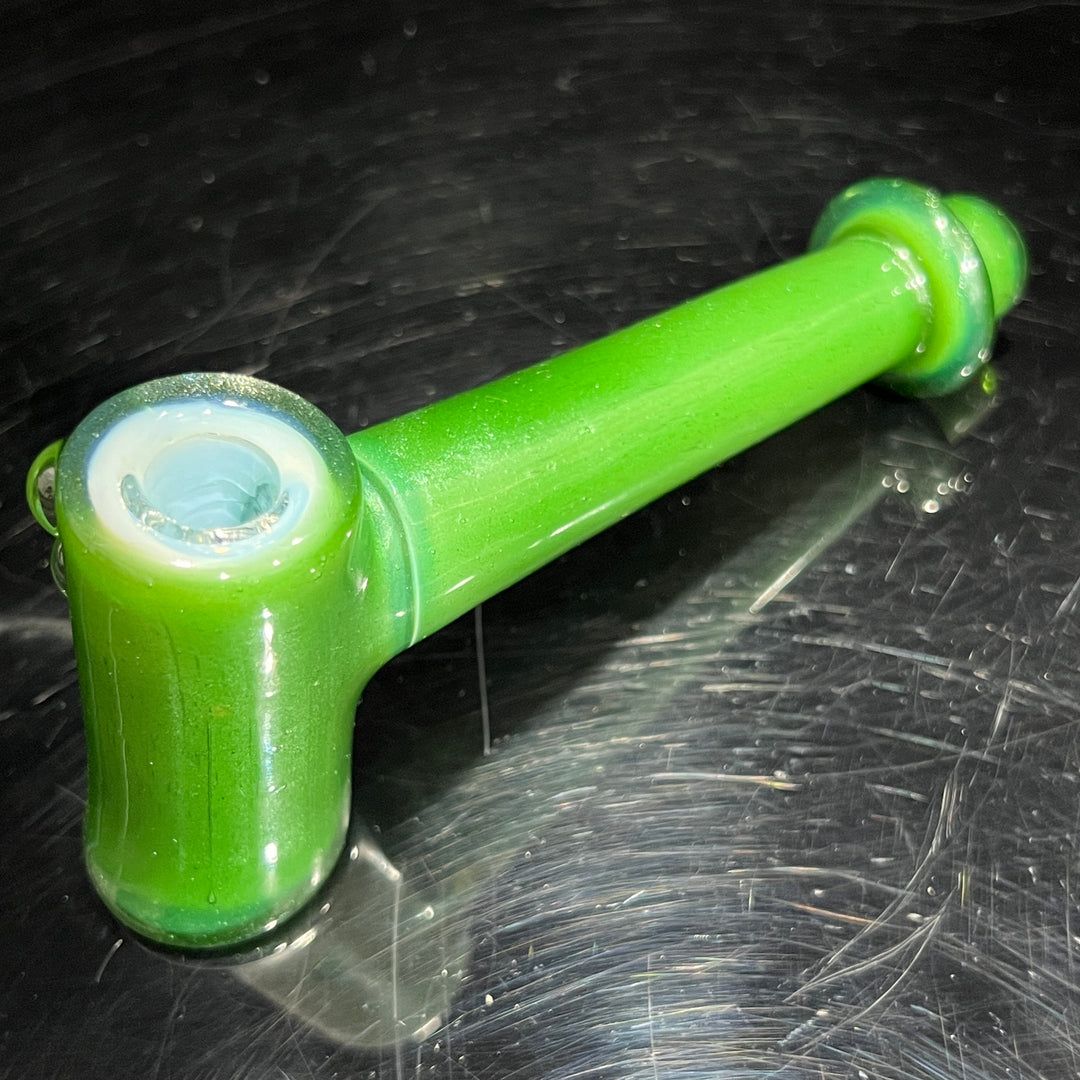 Green Stardust Ghost Hash Hammer Glass Pipe KOP Glass   